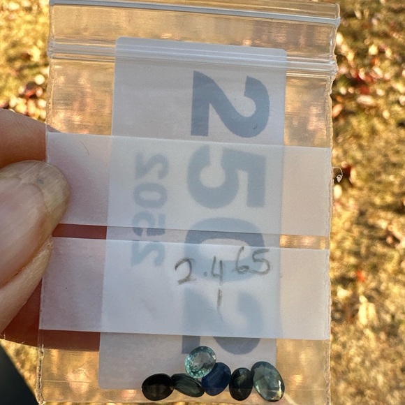 2.465 CT Natural Bi-Color Sapphire Lot. Only Heated Oval 6 Pcs Gem - Picture 7 of 17